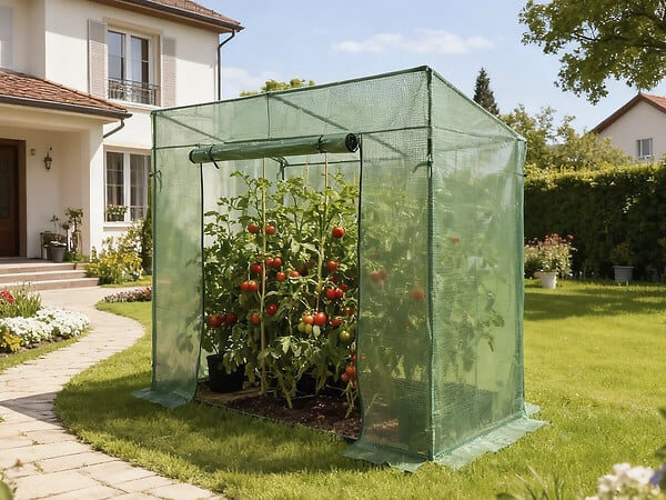 HABITAT ET JARDIN - Serre tomates de jardin "Lys" - 1.6 m² - 130g - Vert - large