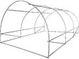 HABITAT ET JARDIN - Serre tunelle de jardin 4 x 3 m "Lys" - 12 m² - 140g - Vert - vignette