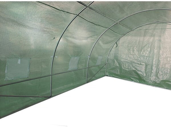 HABITAT ET JARDIN - Serre tunelle de jardin 4 x 3 m "Lys" - 12 m² - 140g - Vert - large