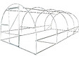 HABITAT ET JARDIN - Serre tunelle de jardin avec porte 6 x 3 m "Mimosa" - 18 m² - 180g - Blanc - vignette