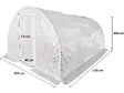 HABITAT ET JARDIN - Serre tunelle de jardin avec porte 4 x 3 m "Mimosa" - 12 m² - 180g - Blanc - vignette