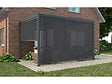 HABITAT ET JARDIN - Store pergola bioclimatique - 367 x 208 cm - Gris anthracite - vignette