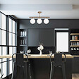 CONCEPT USINE - Plafonnier vintage - 3 lampes AMBRE - vignette