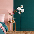CONCEPT USINE - Lampadaire vintage doré - 4 lampes CANDICE - vignette