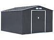 HABITAT ET JARDIN - Abri de jardin métal "Vegas" - 12.98 m² - Gris - vignette