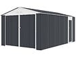 HABITAT ET JARDIN - Garage métal "Houston" 15,36 m² - Anthracite - vignette