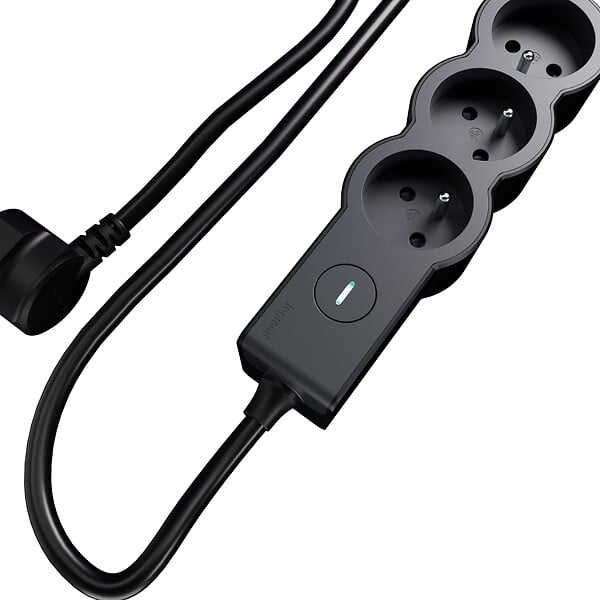 LEGRAND - multiprise fb 5x2p+t standard interrupteur 3m noir - large
