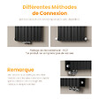 EMKE - EMKE Radiateur Chauffage Central 160 x 30 cm 966W Double Panneau – Radiateur Eau Chaude Vertical Étroit en Acier Noir - vignette