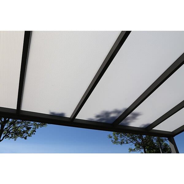 MCCOVER - Plaque polycarbonate alvéolaire 16mm Opaline, ep.16 mm, l.98 cm, L.2 m - large