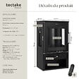 TECTAKE - Cheminée électrique AIDAN avec 2 niveaux de chauffe noir - vignette