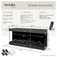 TECTAKE - Cheminée murale électrique LUCIANO noir - vignette
