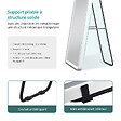 EMKE - Miroir LED pleine longueur EMKE, 147x45 cm - Éclairage à 3 couleurs réglables, intensité dimmable, interrupteur tactile, blanc - vignette