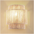TECTAKE - Applique murale LIGNEA LUX en jute de style bohème 40W marron naturel - vignette