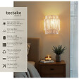 TECTAKE - Applique murale LIGNEA LUX en jute de style bohème 40W marron naturel - vignette