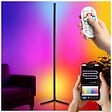 TECTAKE - Lampe sur pied LED SPECTRA 16 millions de couleurs et plus de 200 modes lumineux noir/blanc - vignette
