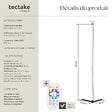 TECTAKE - Lampe sur pied LED SPECTRA 16 millions de couleurs et plus de 200 modes lumineux noir/blanc - vignette