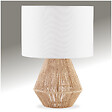 TECTAKE - Lampe de chevet LIGNEA LUX en jute au style bohème 60W marron naturel - vignette