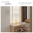 TECTAKE - Lampe de table AVINA 60W couleur laiton - vignette