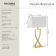 TECTAKE - Lampe de table AVINA 60W couleur laiton - vignette