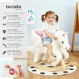 TECTAKE - Cheval à bascule au design de qualité à partir de 18 mois rose/blanc - vignette