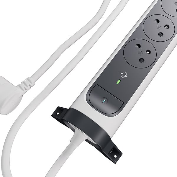 LEGRAND - Rallonge multiprise 5 prises 2P+T 2 USB-C 20W Blanc/Noir - large