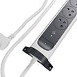 LEGRAND - Rallonge multiprise 5 prises 2P+T 2 USB-C 20W Blanc/Noir - vignette