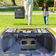 VOUNOT - Sac transport pliable chien chat caisse cage portable 50x35x36cm gris - vignette