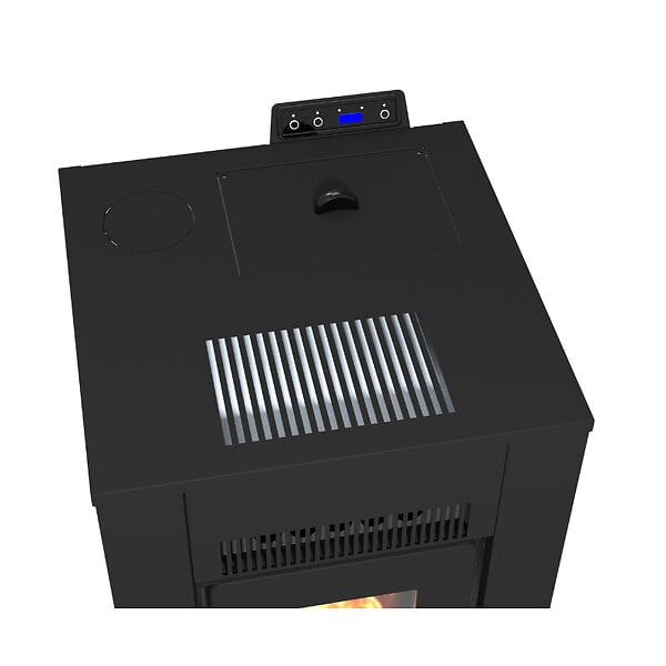 LVZ - Pack Poêle à granules étanche LVZ ALEXA 9 + Kit Conduit sortie Ventouse - - large