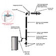 LVZ - Pack Poêle à granules étanche LVZ ALEXA 9 + Kit Conduit sortie Ventouse - - vignette