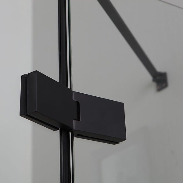 KIAMAMI VALENTINA - Cabine De Douche Sans Profilés 90X90 H190 Cm Noir Mat  | London - large