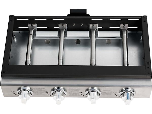 HABITAT ET JARDIN - Plancha "Presto 4" - 4 Brûleurs - 9.7kW - Gris - large
