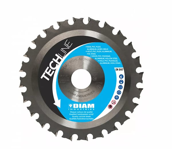 DIAM INDUSTRIES - Disque carbure DIAM INDUSTRIES DCU Gamme TECHLINE à denture multi-négative - large