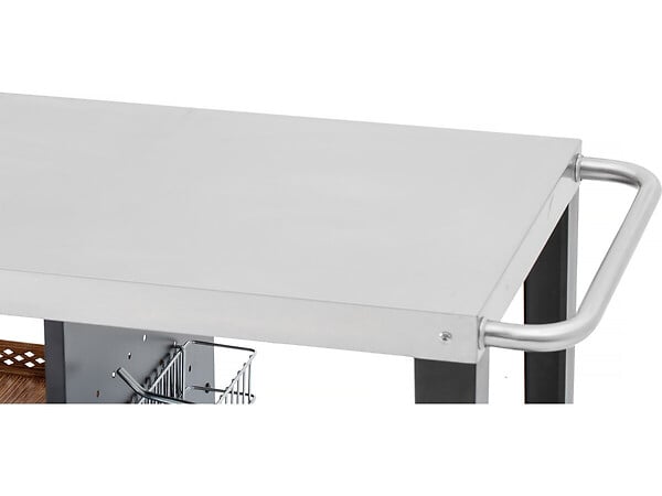 HABITAT ET JARDIN - Desserte de barbecue en métal "Gelia" - 117 x 59 x 80 cm - Noir - large