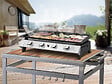 HABITAT ET JARDIN - Plancha à gaz avec 4 brûleurs en métal "Jolly" - 10 Kw - Gris - vignette