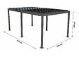 HABITAT ET JARDIN - Pergola bioclimatique autoportante en aluminium "Kensington" - 3 x 5 m - Gris - vignette