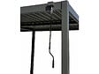 HABITAT ET JARDIN - Pergola bioclimatique autoportante en aluminium "Kensington" - 3 x 5 m - Gris - vignette