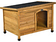 HABITAT ET JARDIN - Niche pour chien en bois "Max" - 85 x 57 x 58 cm - Marron - vignette