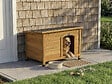 HABITAT ET JARDIN - Niche pour chien en bois "Max" - 85 x 57 x 58 cm - Marron - vignette