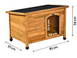 HABITAT ET JARDIN - Niche pour chien en bois "Max" - 85 x 57 x 58 cm - Marron - vignette