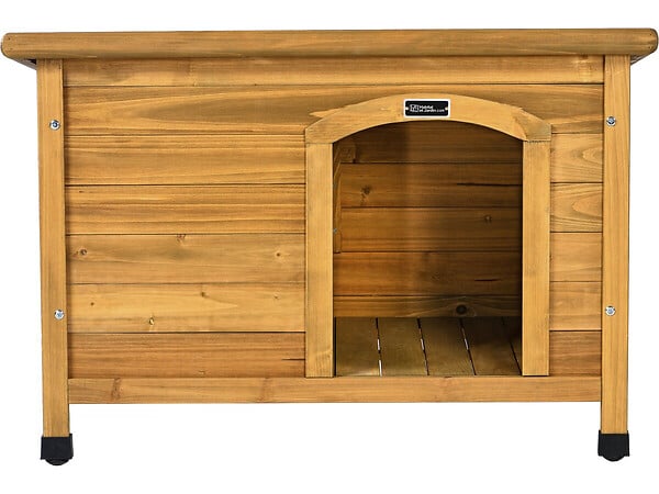 HABITAT ET JARDIN - Niche pour chien en bois "Max" - 85 x 57 x 58 cm - Marron - large