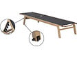 HABITAT ET JARDIN - Bain de soleil en aluminium imitation bois  "Elysia" - Noir - vignette