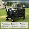 TECTAKE - Chariot pliable ROLLRIDER avec poignée télescopique et roues profilées noir - vignette