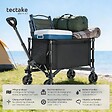 TECTAKE - Chariot pliable SMARTRIDER avec roues profilées et poignée télescopique noir - vignette