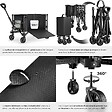 TECTAKE - Chariot pliable SMARTRIDER avec roues profilées et poignée télescopique noir - vignette
