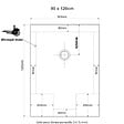 PLANETE BAIN - Receveur de douche 90x120 extra plat à poser blanc - vignette