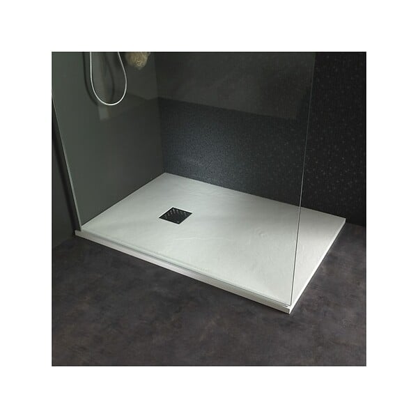 PLANETE BAIN - Receveur de douche 90x120 extra plat à poser blanc - large