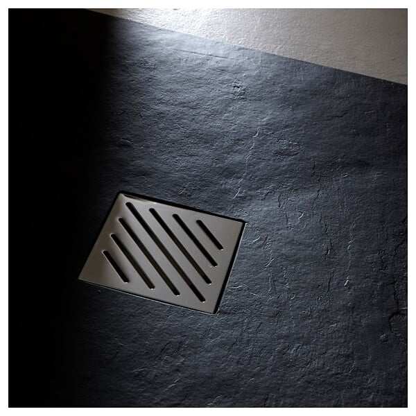 PLANETE BAIN - Receveur de douche extra plat à poser 80x120 moderne reflet ardoisé Noir - large