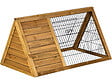 HABITAT ET JARDIN - Clapier poulailler "Biscotte" - 100 x 62 x 52 cm - Marron - vignette