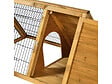 HABITAT ET JARDIN - Clapier poulailler "Biscotte" - 100 x 62 x 52 cm - Marron - vignette