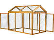 HABITAT ET JARDIN - Enclos extension en bois pour poulailler "Coco" - 6 poules - Marron - vignette